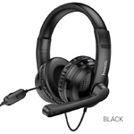 Наушники игровые HOCO W103 Magic tour gaming headphones, цвет: черный