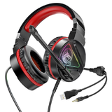 Наушники игровые HOCO W104 Drift gaming headphones, цвет: черно-красный