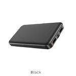 Аккумулятор внешний Borofone BT27, Sea, 10000mAh, пластик, 2 USB выхода, 2.0A, цвет: черный