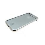 Силиконовый чехол для Huawei Honor 7A Baseus с окантовкой, серебро