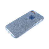 Силиконовый чехол для Huawei Honor 6X плотный с блестками, вырез для лого, голубой