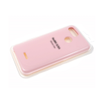 Силиконовый чехол для Huawei Y5 2019 Silicone cover, улучшенное качество без логотипа, розовый