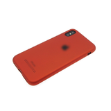 Силиконовый чехол для Huawei Honor 10 Lite Soft Touch матовый однотонный с лого, бархат, красный