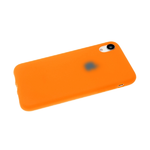 Силиконовый чехол для Iphone 7/8 Soft Touch матовый с логотипом, оранжевый
