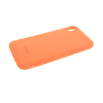 Силиконовый чехол для Xiaomi Redmi 7a Soft Touch матовый с логотипом, персиковый