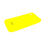 Силиконовый чехол для Huawei Y5 2018 Soft Touch матовый с логотипом, желтый