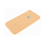 Силиконовый чехол для Iphone 6/6S Soft Touch закрытый по периметру с серебристым лого, оранжевый