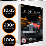 Фотобумага 10x15 глянцевая для струйной печати 230 гр. 100л Revcol