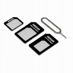 Комплект адаптеров для SIM карт + скрепка NOOSY (nano, micro, SIM)